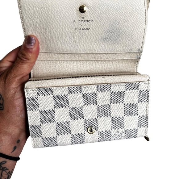 LOUIS VUITTON Damier Azur Saleya PM Tote Bag with matching wallet - Picture 5 of 14